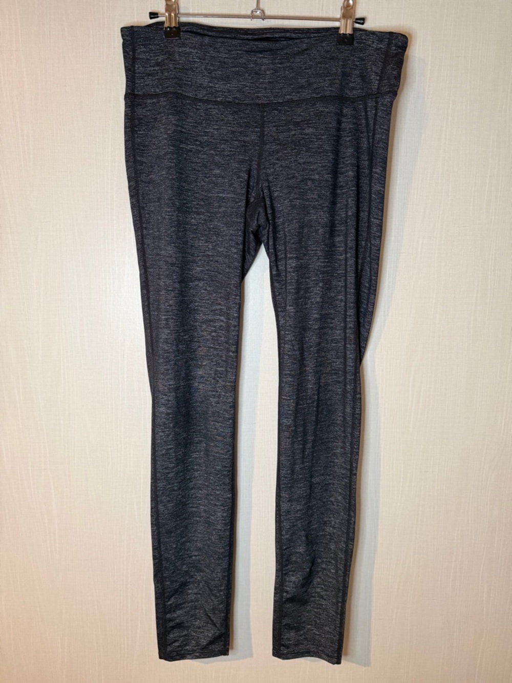 Athleta Odyssey Chaturanga‎ Gray Shimmer Legging Tights Large Tall - Picture 2 of 7